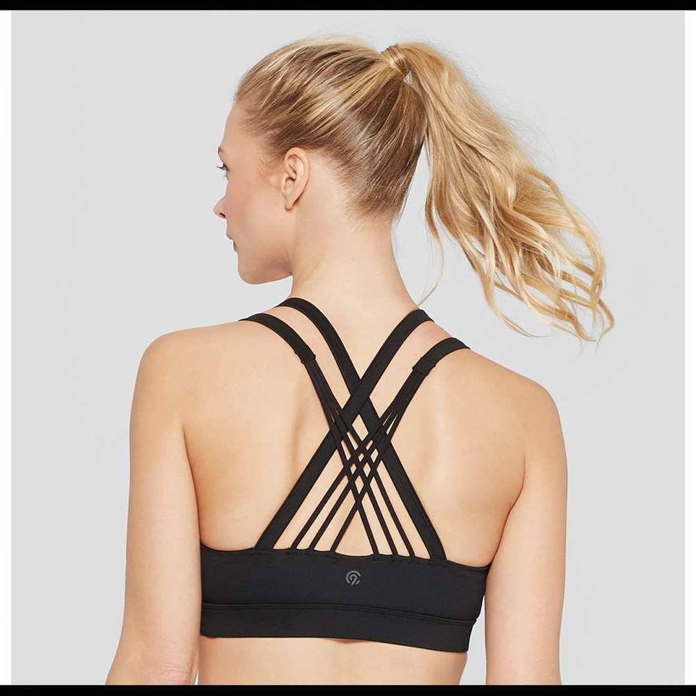 NWT Medium Support Padded Strappy Sports Bra
